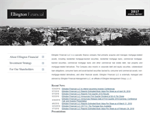 Tablet Screenshot of ellingtonfinancial.com